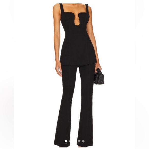 Misha Chic Black Flare jumpsuit for Women